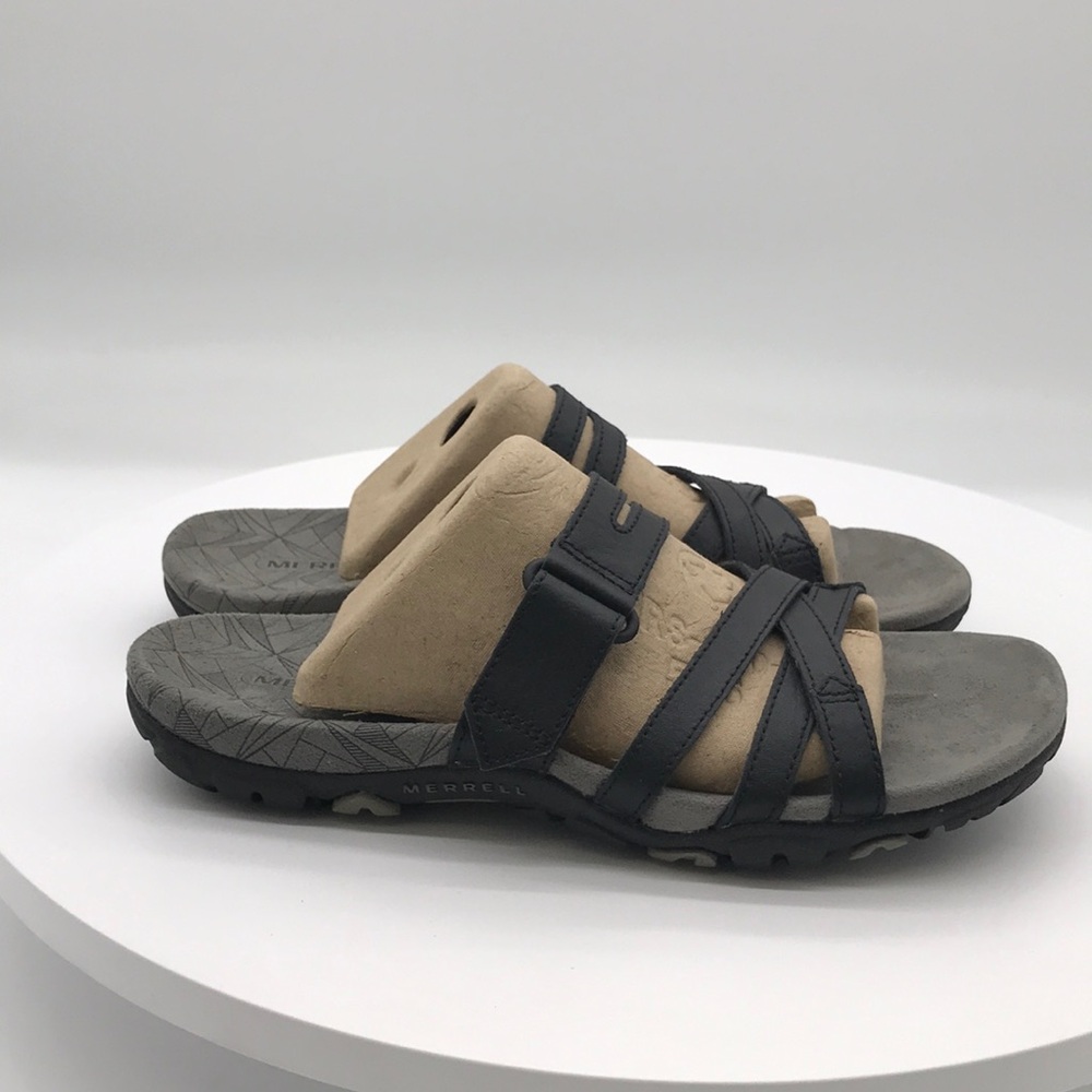 Merrell womens Black Slide Sandals size 6 US